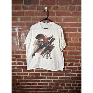 Assassin's Creed V Odyssey Shirt White Video Game Spartan Short Sleeve Adult XXL